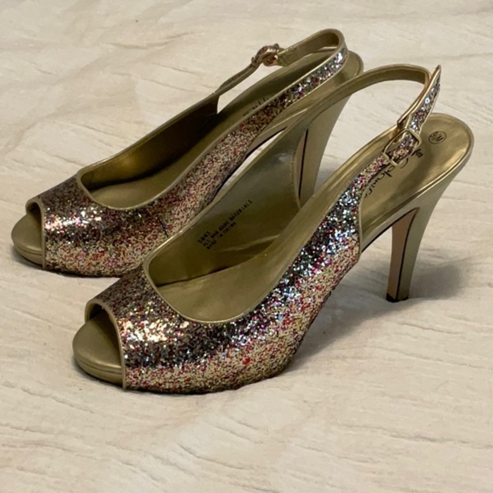 Coloriffics Multi-color Sparkling Heel Size 9.5